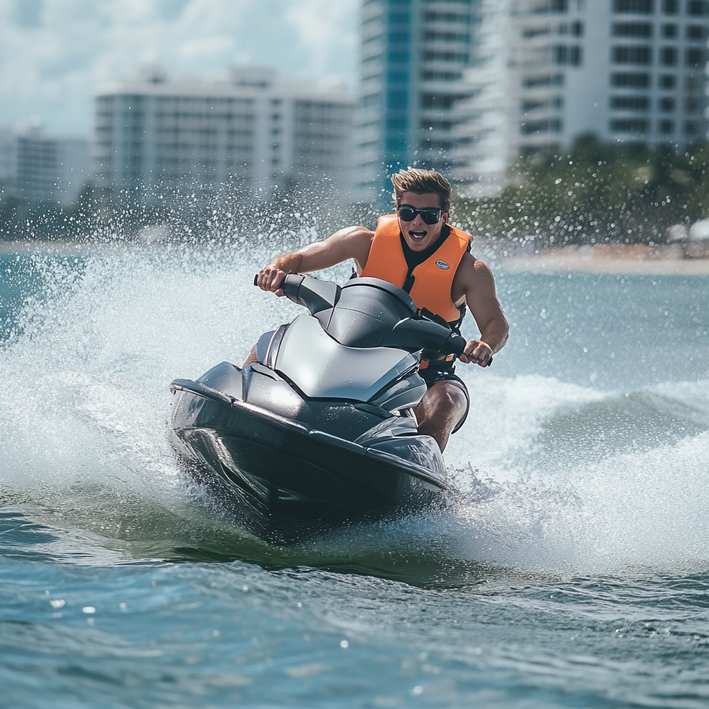 Thriller seekers need to rent a jet ski and race around Biscayne Bay. 