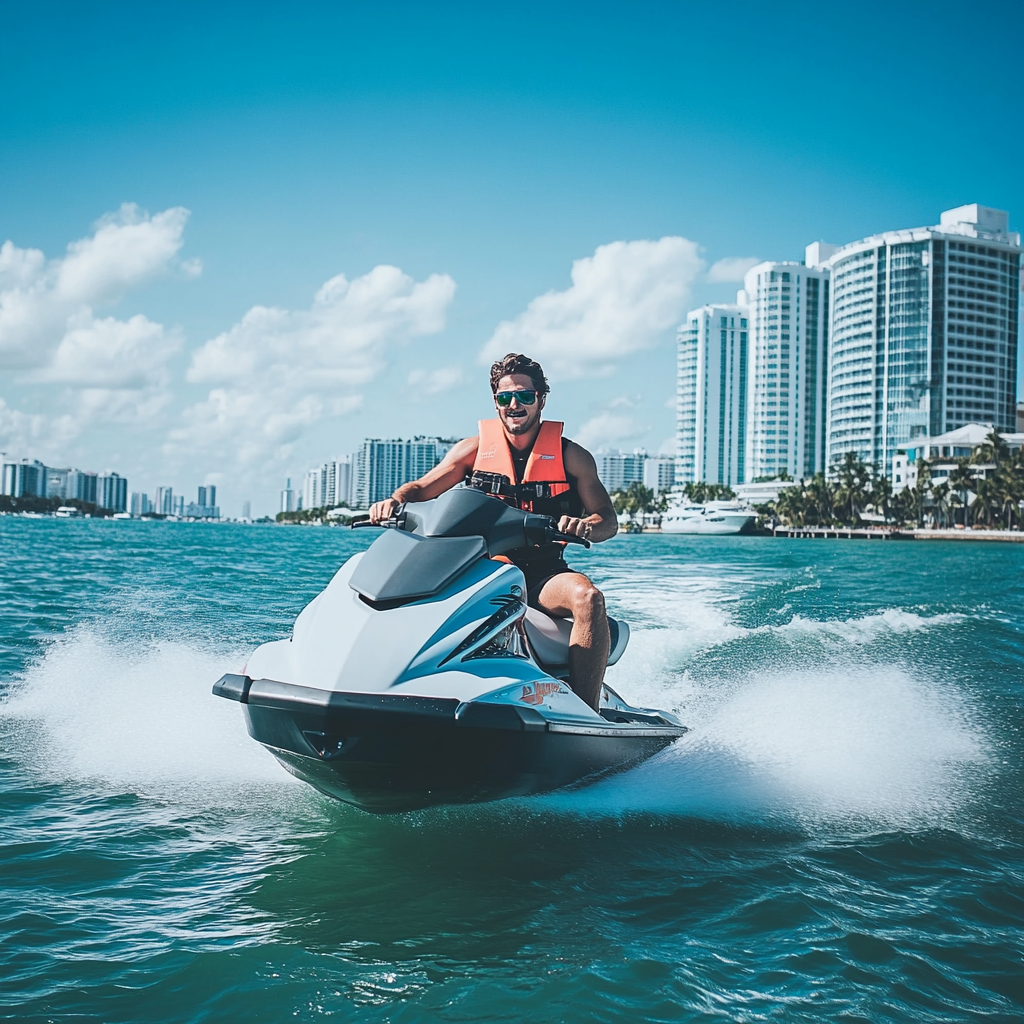 Experience the bay and race your friends on a jet ski tour. 